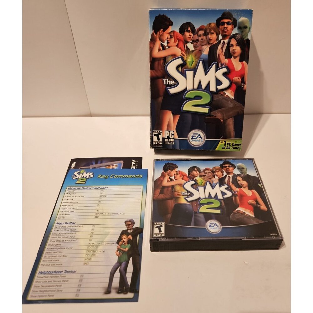The Sims 2 (PC, 2004) CIB Complete in Box  With Serial Key Great Shape